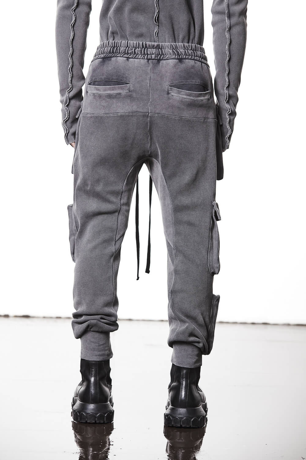 M ST 502 Cotton Cargo Pants Grey