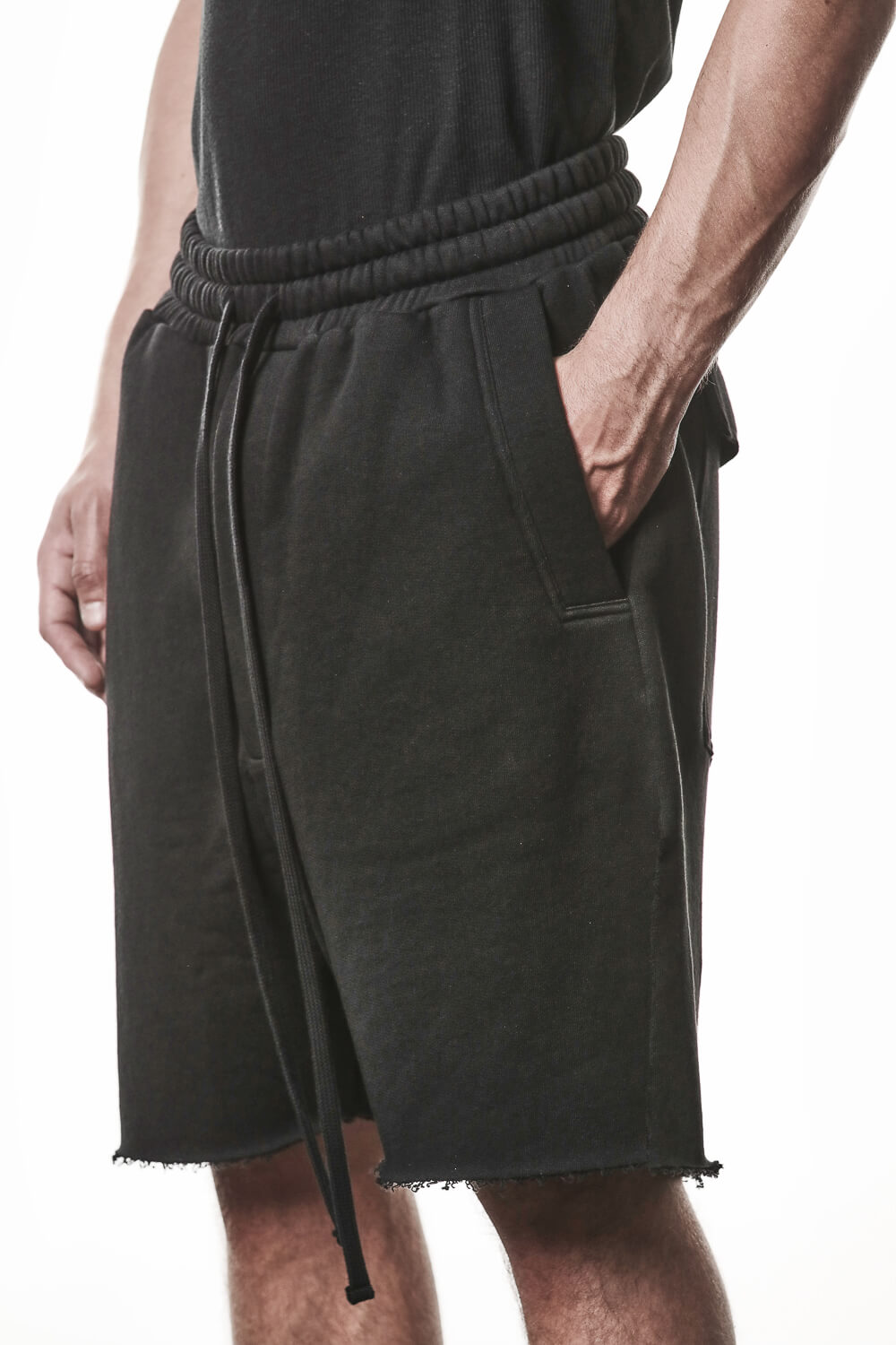 M ST 519 Cotton Cargo Shorts Black