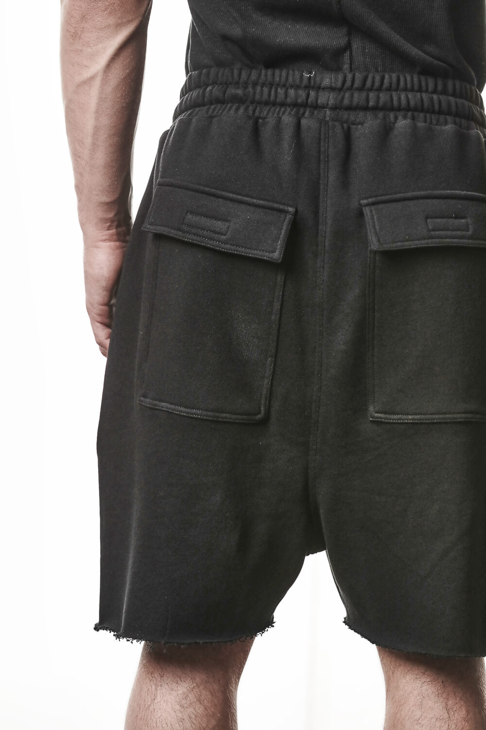 M ST 519 Cotton Cargo Shorts Black