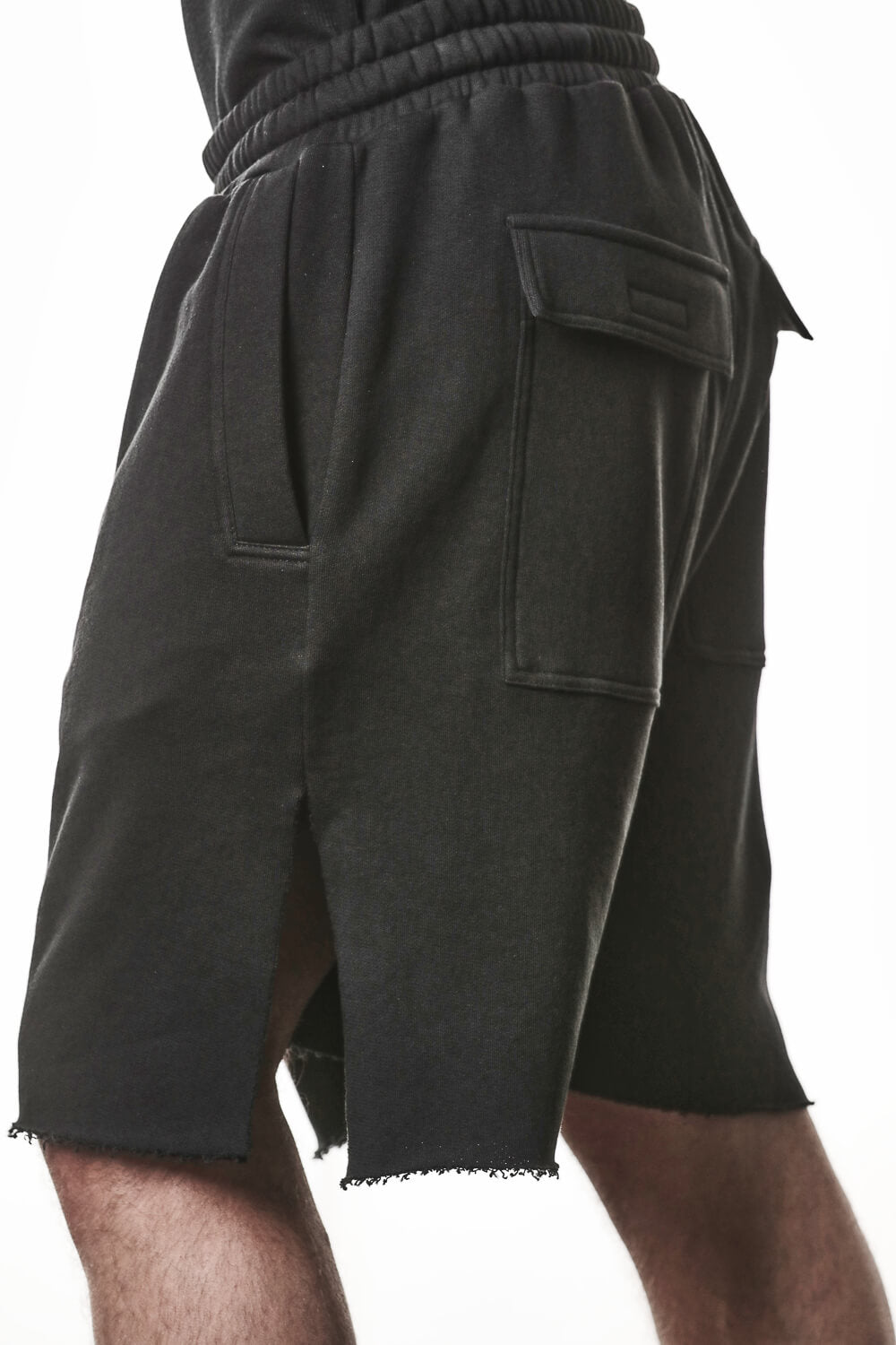 M ST 519 Cotton Cargo Shorts Black