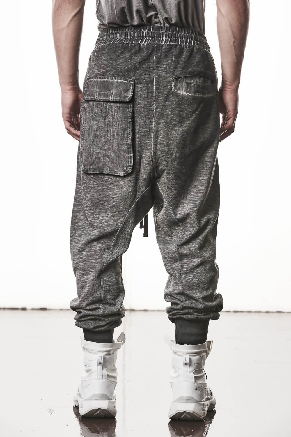 M ST 523 Cotton/Linen Trousers Grey