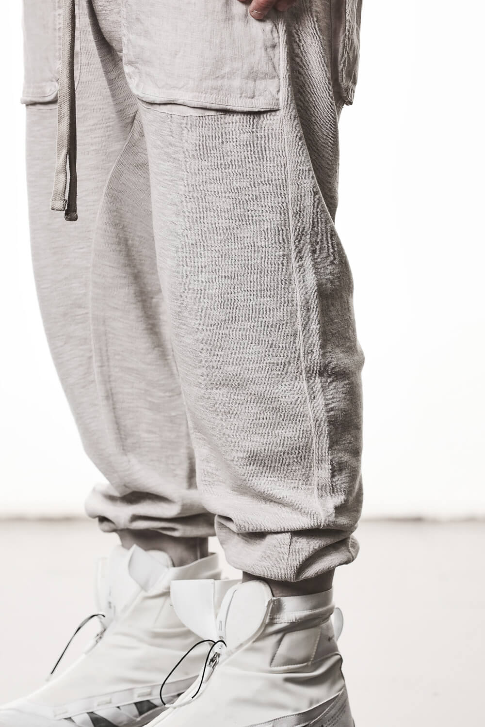 M ST 523 Cotton/Linen Trousers Light Beige