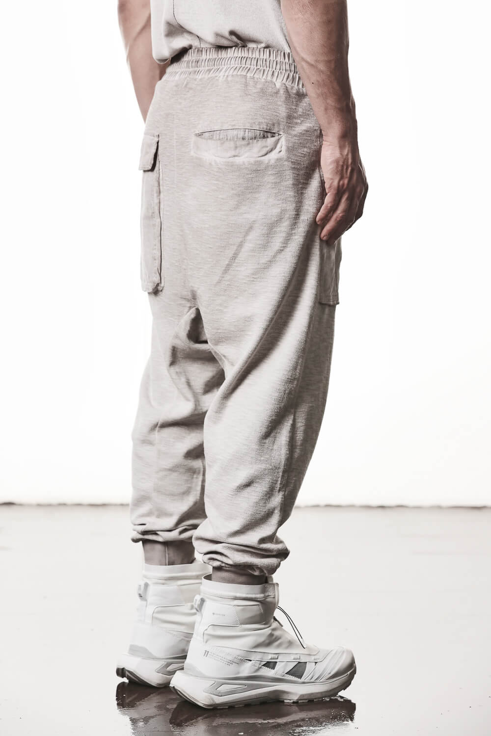 M ST 523 Cotton/Linen Trousers Light Beige