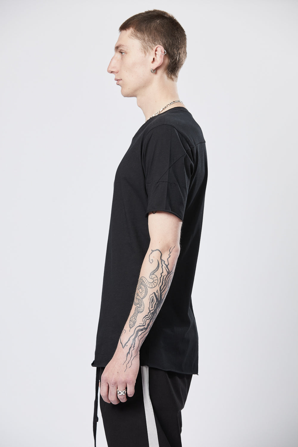 M TS 784 Slim Fit Cotton T-Shirt Black