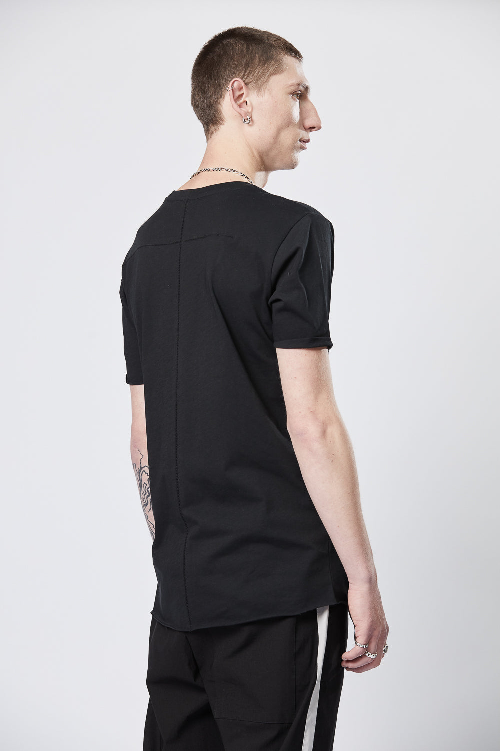M TS 784 Slim Fit Cotton T-Shirt Black