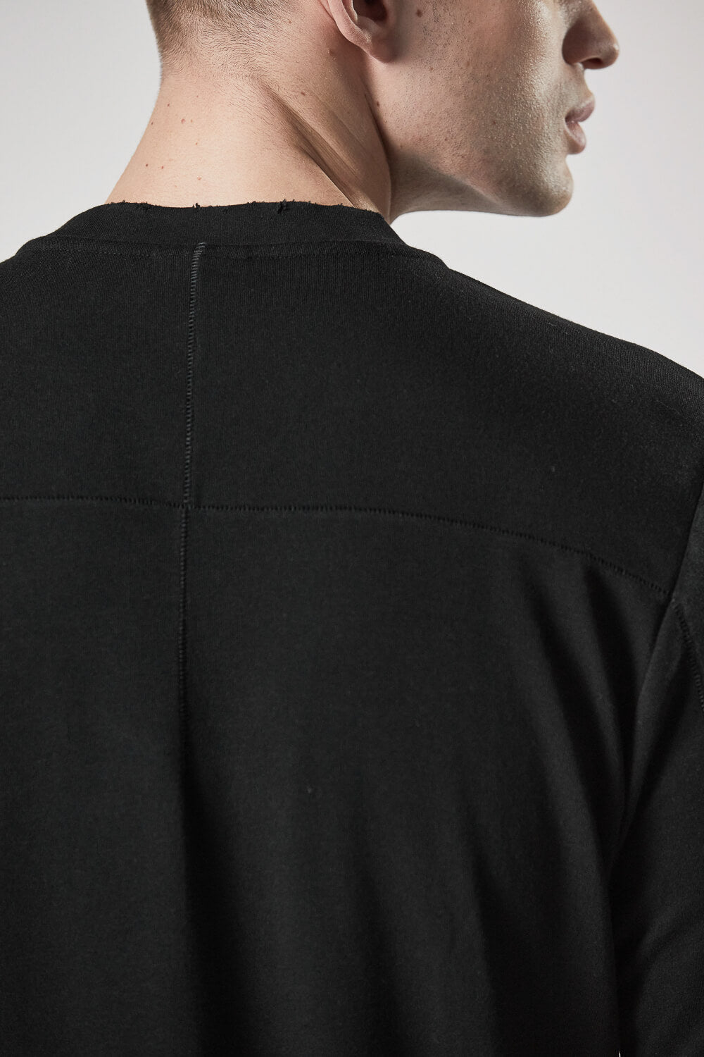 M TS 796 3/4 Sleeve T-Shirt Black