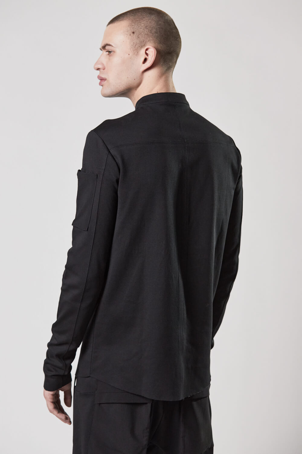 M TS 816 L/S Detail Shirt Black