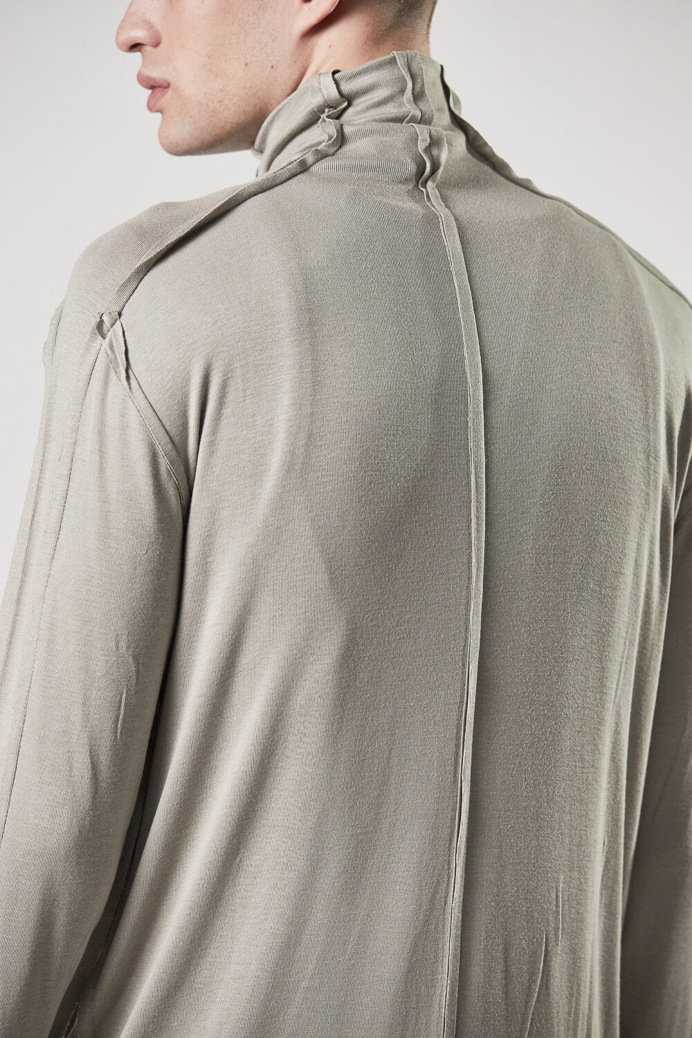 M TS 826 High Neck L/S T-Shirt Sand