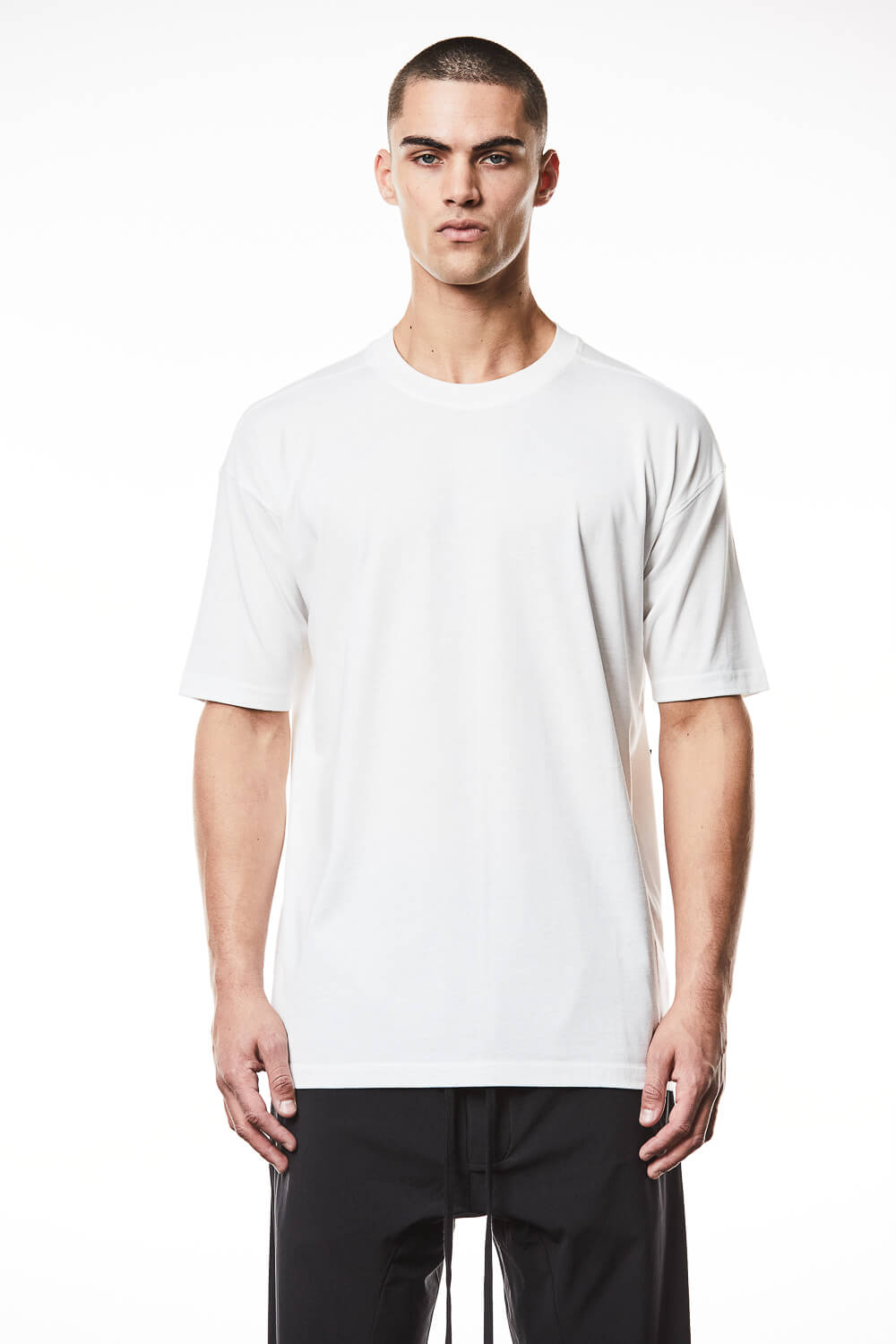 M TS 841 Back Patch Print T-Shirt White