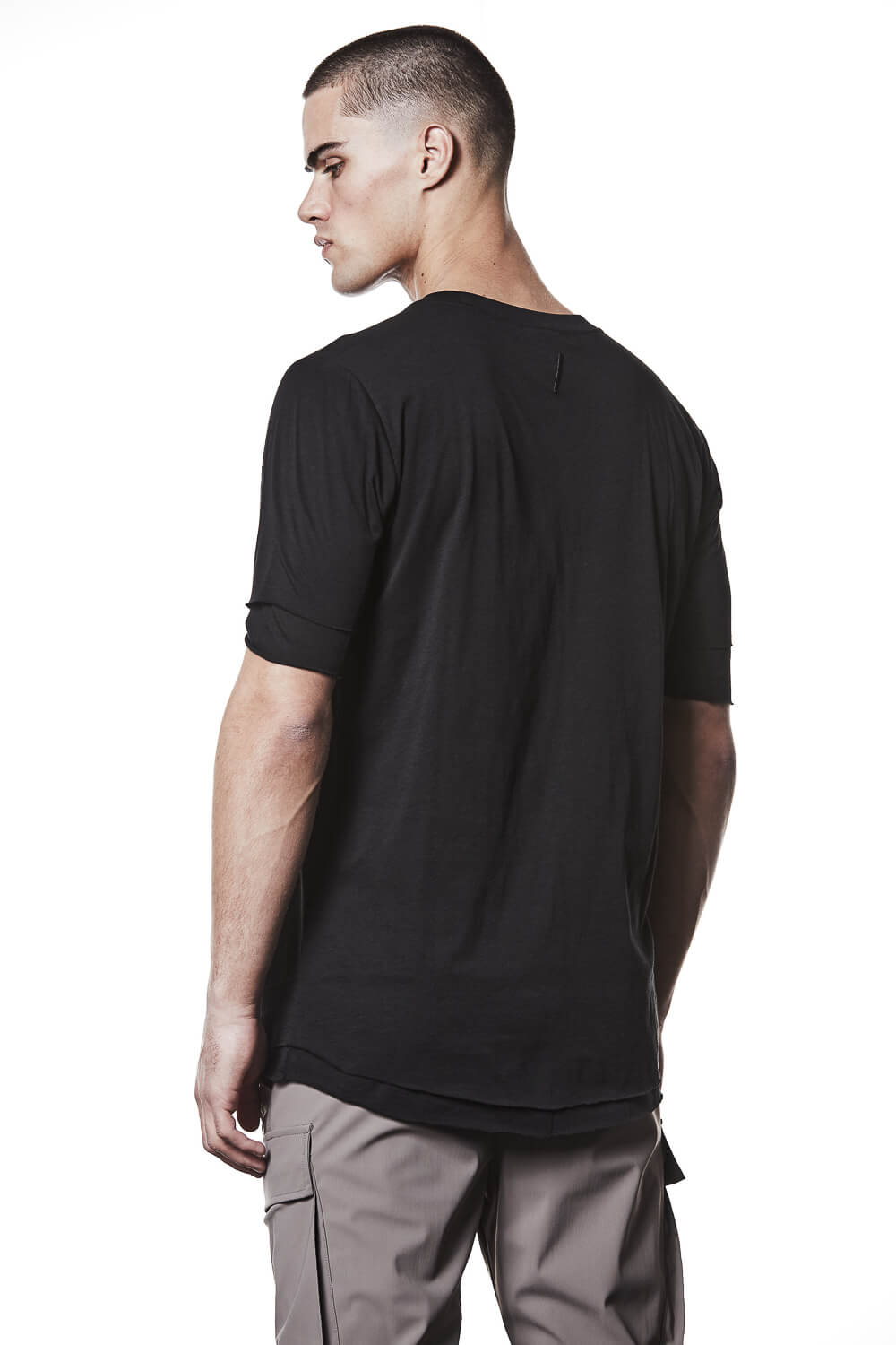 M TS 892 Double Layer T-Shirt Black