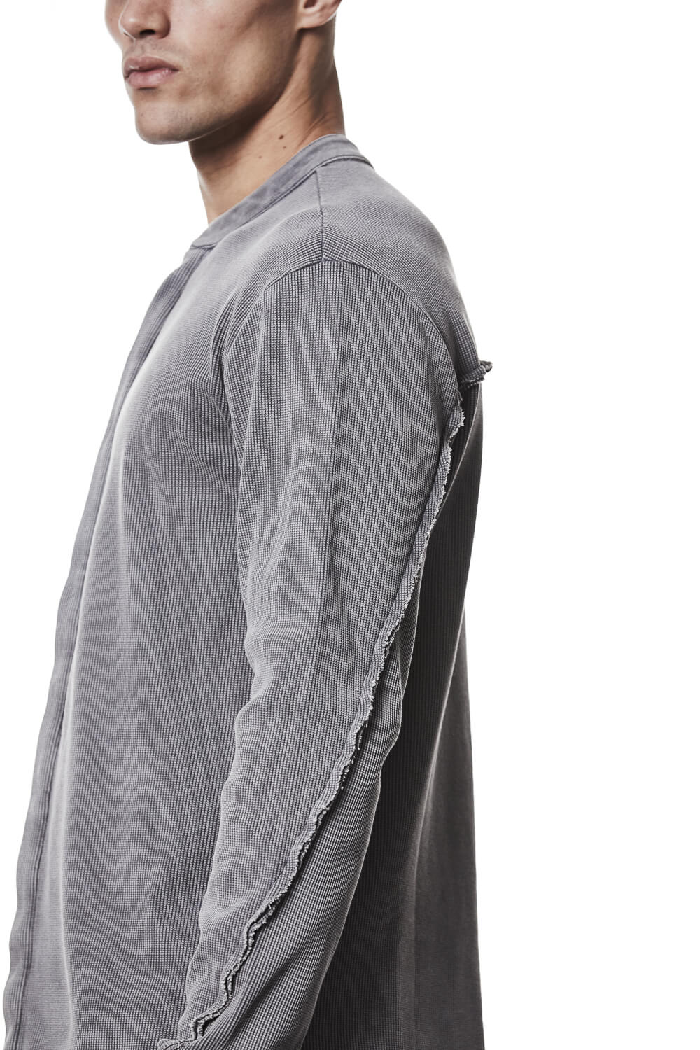 M TS 894 Stand Up Collar Shirt Grey