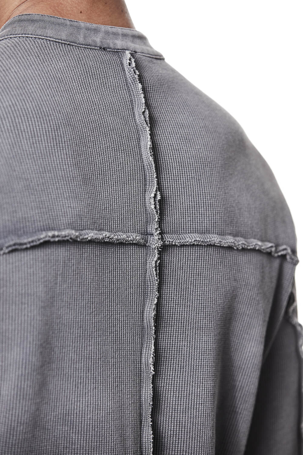 M TS 894 Stand Up Collar Shirt Grey