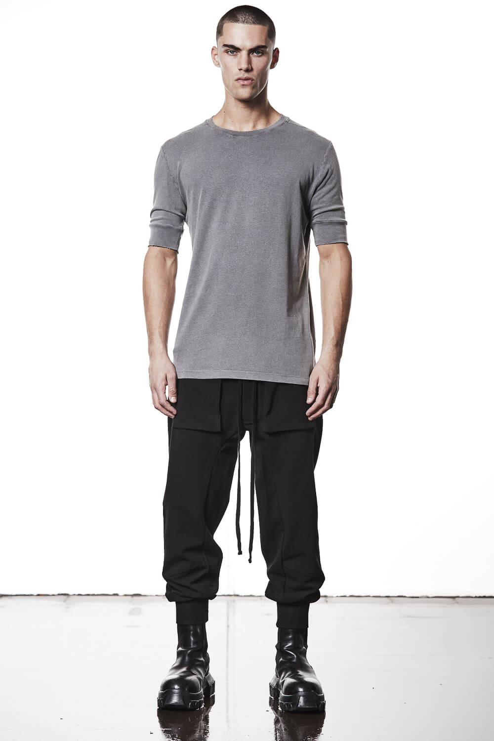 M TS 903 Round Neck T-Shirt Grey