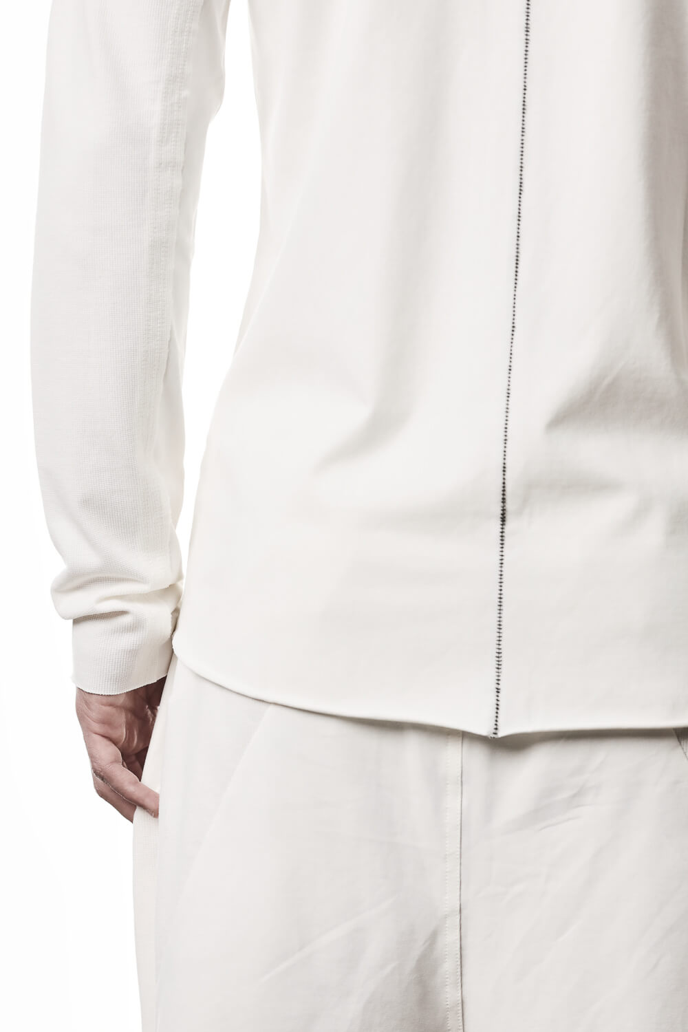 M TS 911 Ribbed Collar Shirt Cream