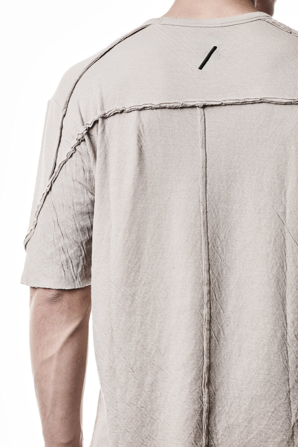 M TS 921 Wrinkle Effect T-Shirt Beige