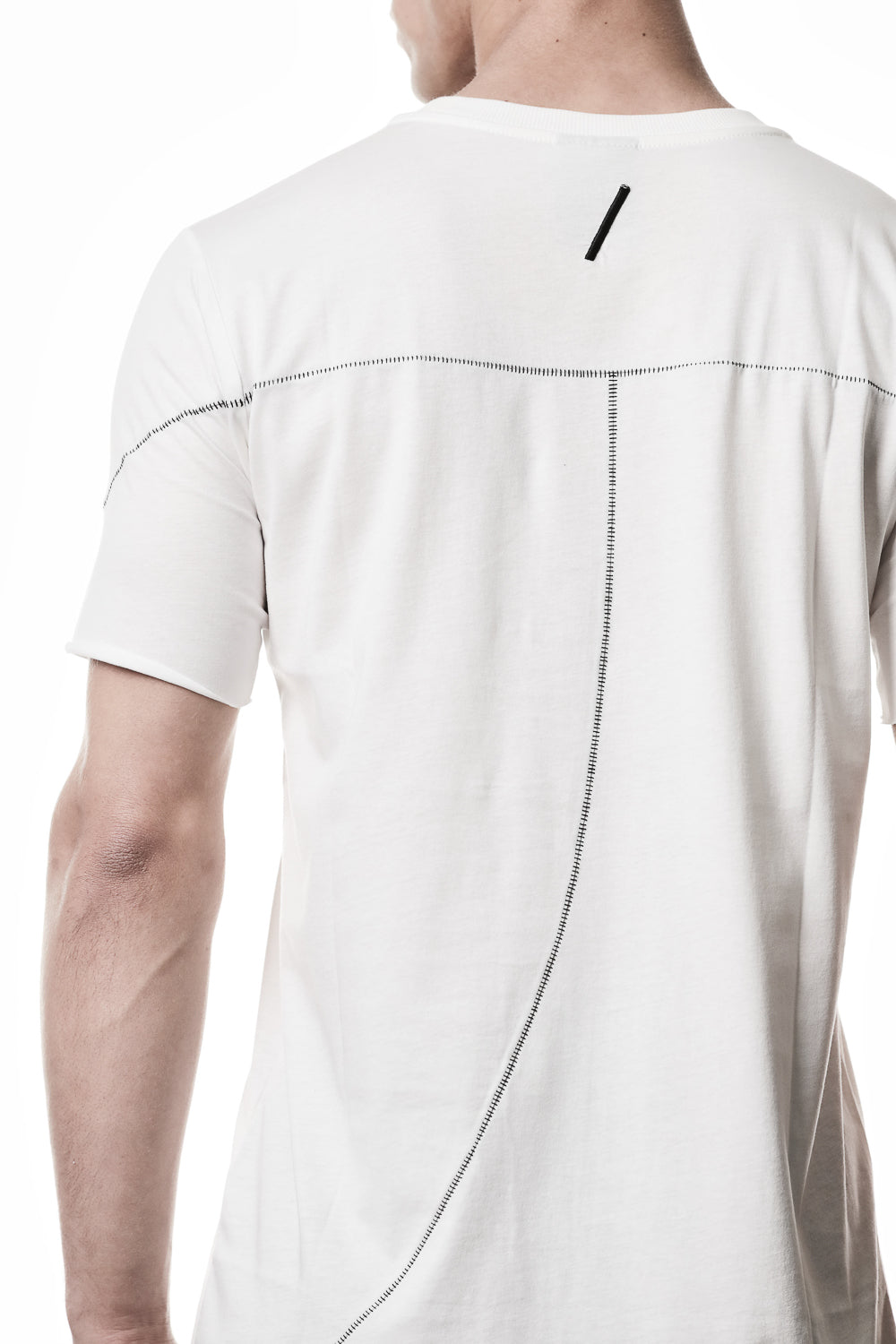 M TS 924 Raw Cut Hem T-Shirt Off White