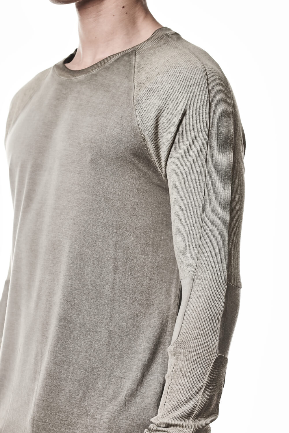 M TS 941 Raglan Details L/S T-Shirt Light Olive