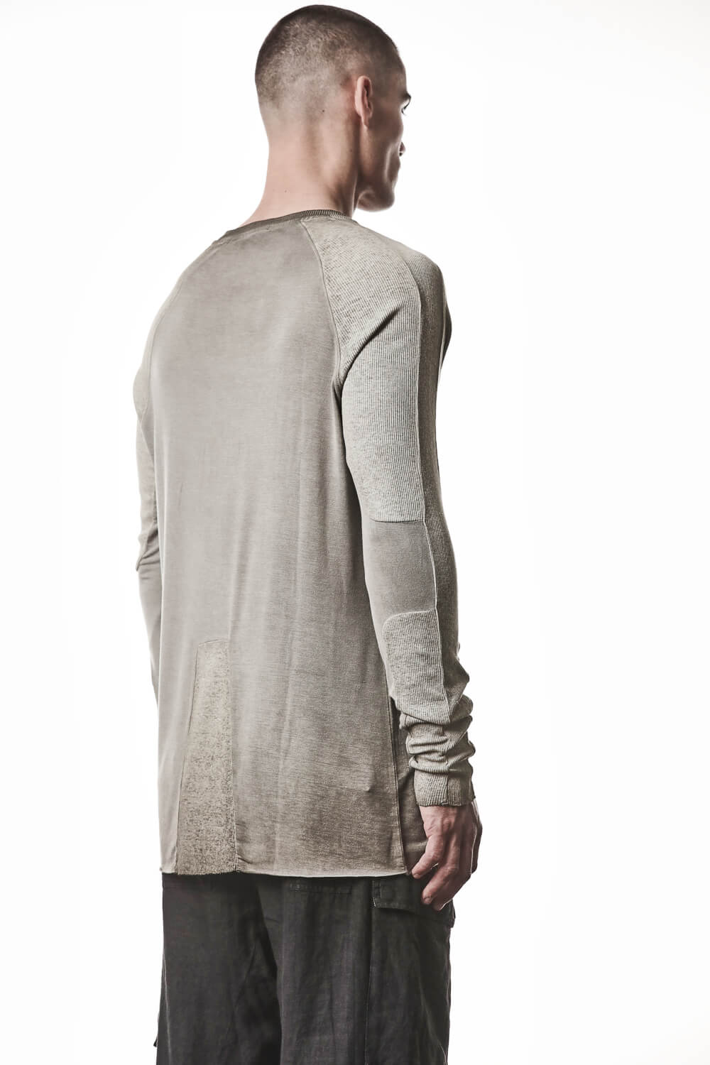 M TS 941 Raglan Details L/S T-Shirt Light Olive