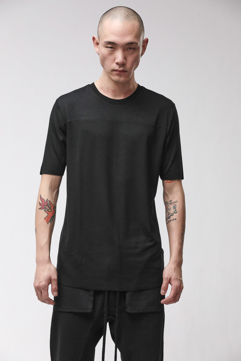 M TS 973 Round Neck T-Shirt Black