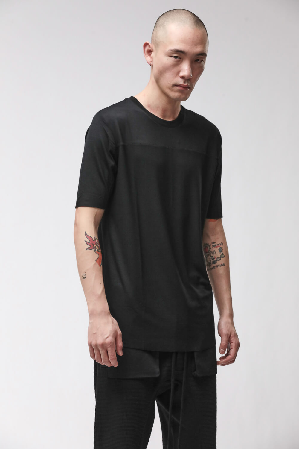 M TS 973 Round Neck T-Shirt Black