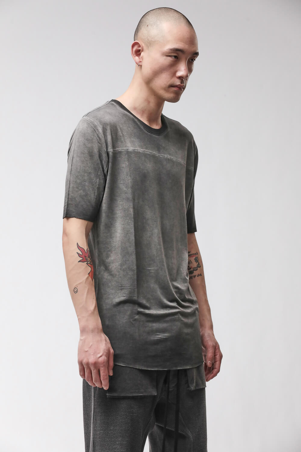 M TS 973 Round Neck T-Shirt Grey