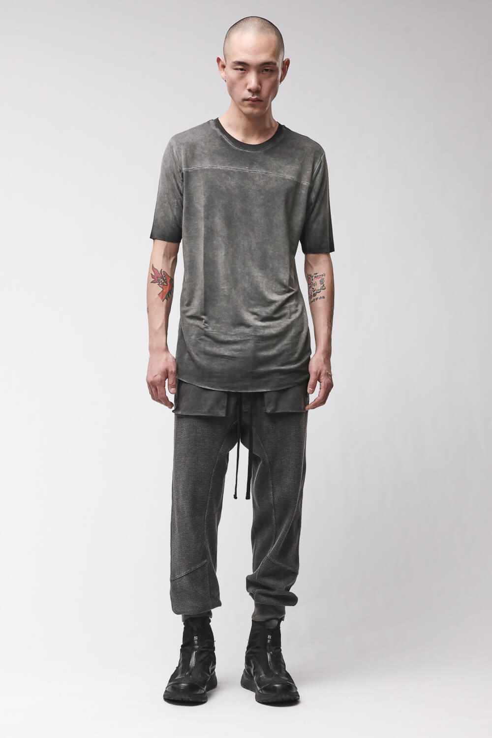 M TS 973 Round Neck T-Shirt Grey