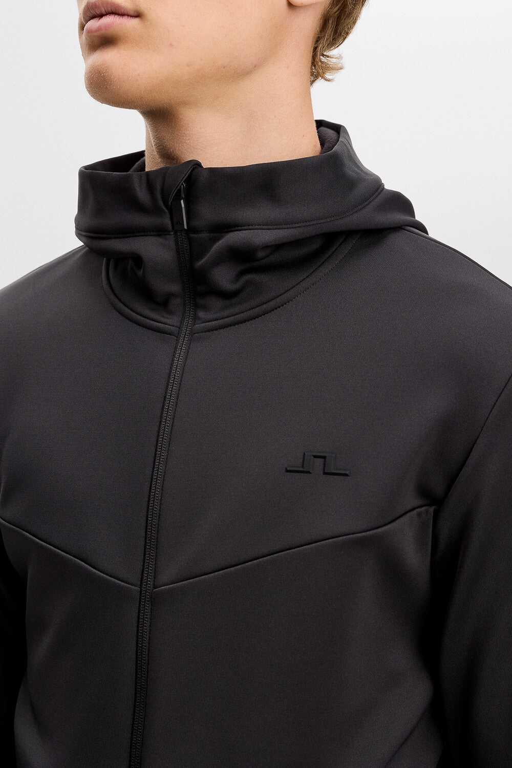 Maclean Zip Up Hood Jacktet Black