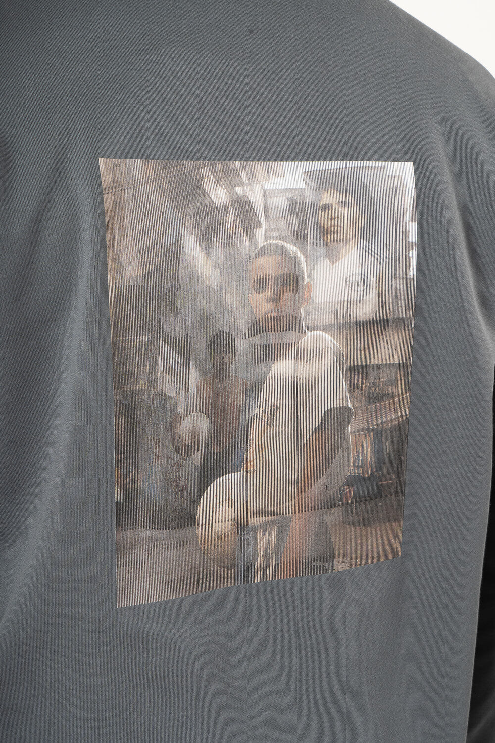 Maradona Hologram Effect Hoodie Grey