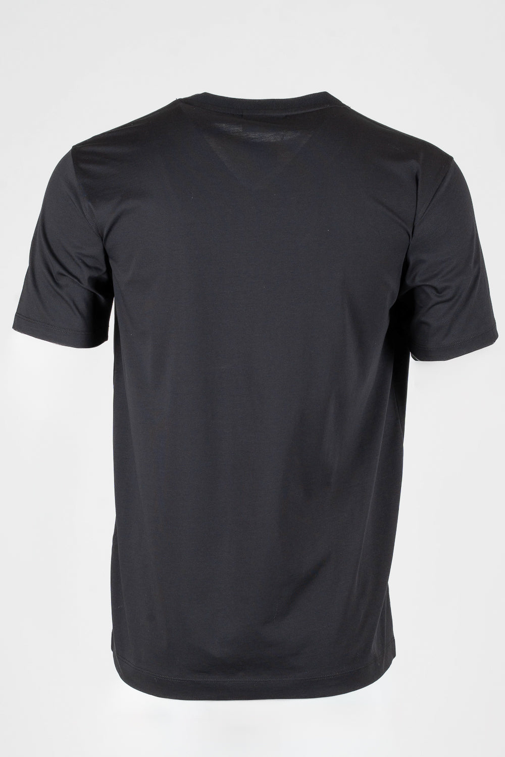 Mercerized Cotton Crewneck T-shirt Black