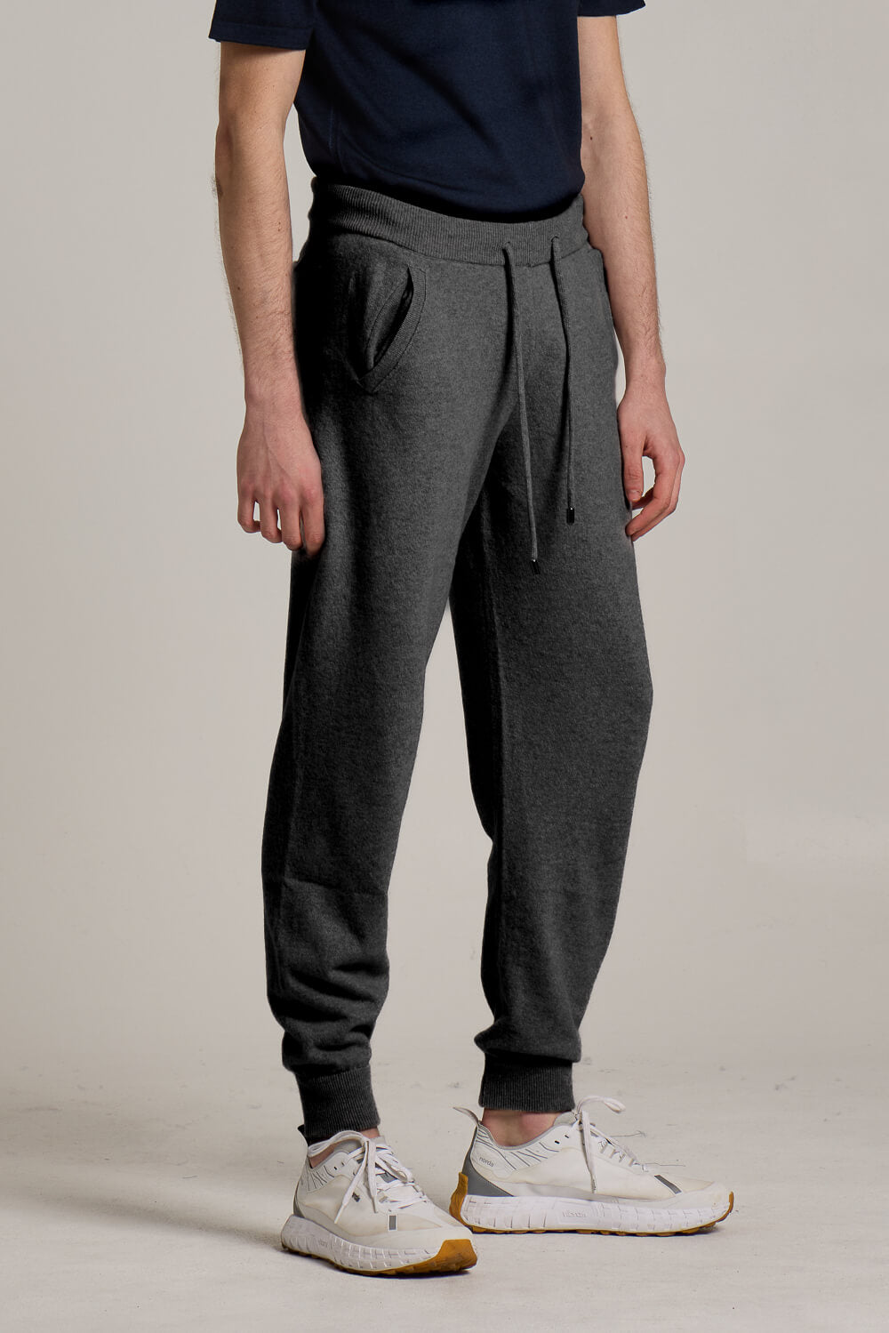 Merino Wool Ultra Fine Sweatpants Charcoal Grey