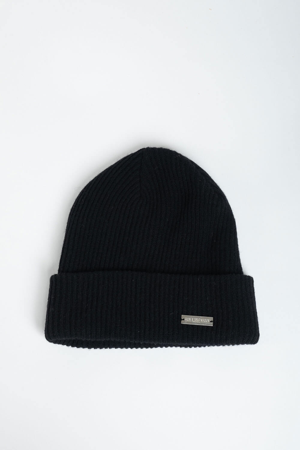 Metal Logo Han Beanie Black