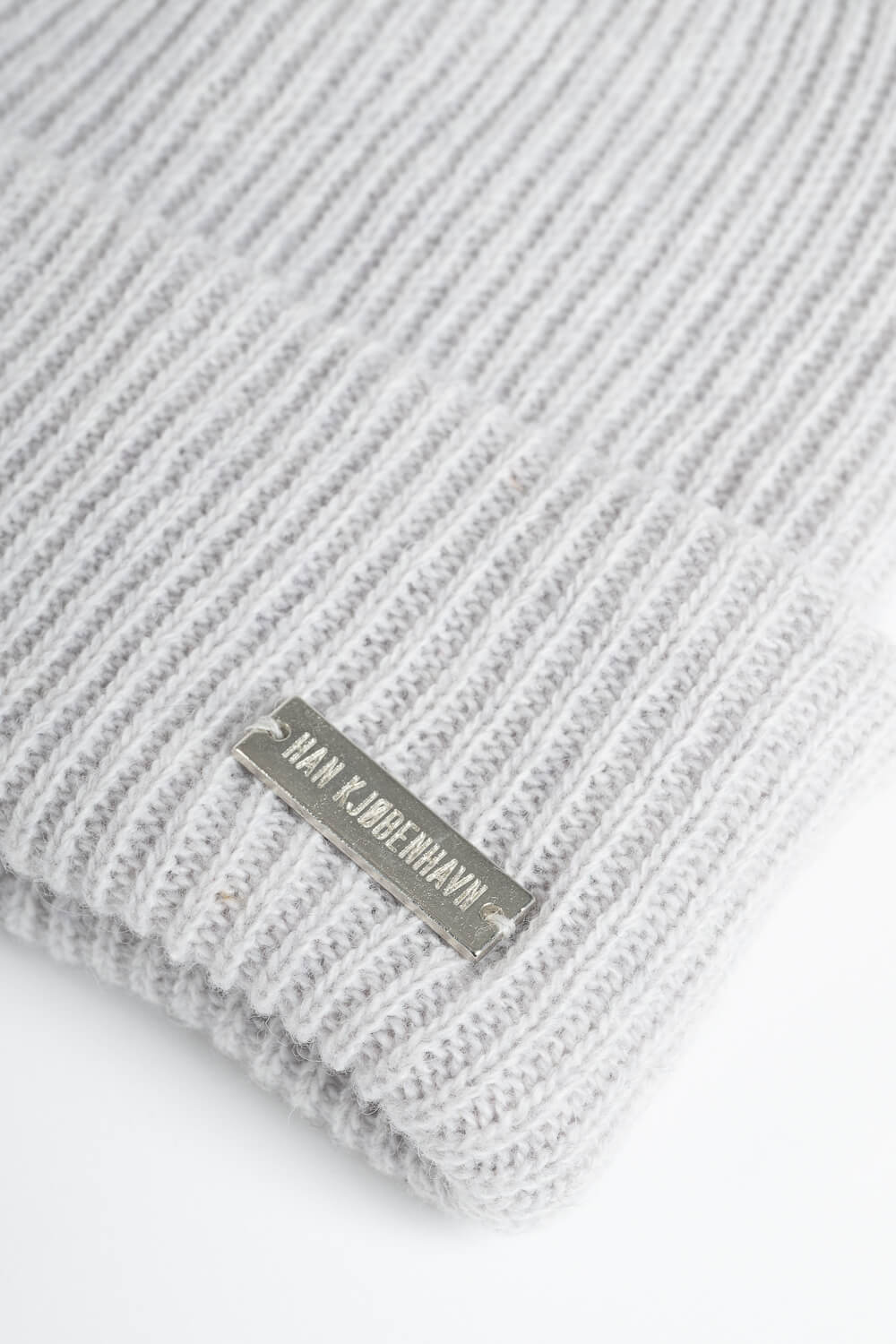 Metal Logo Han Beanie Grey