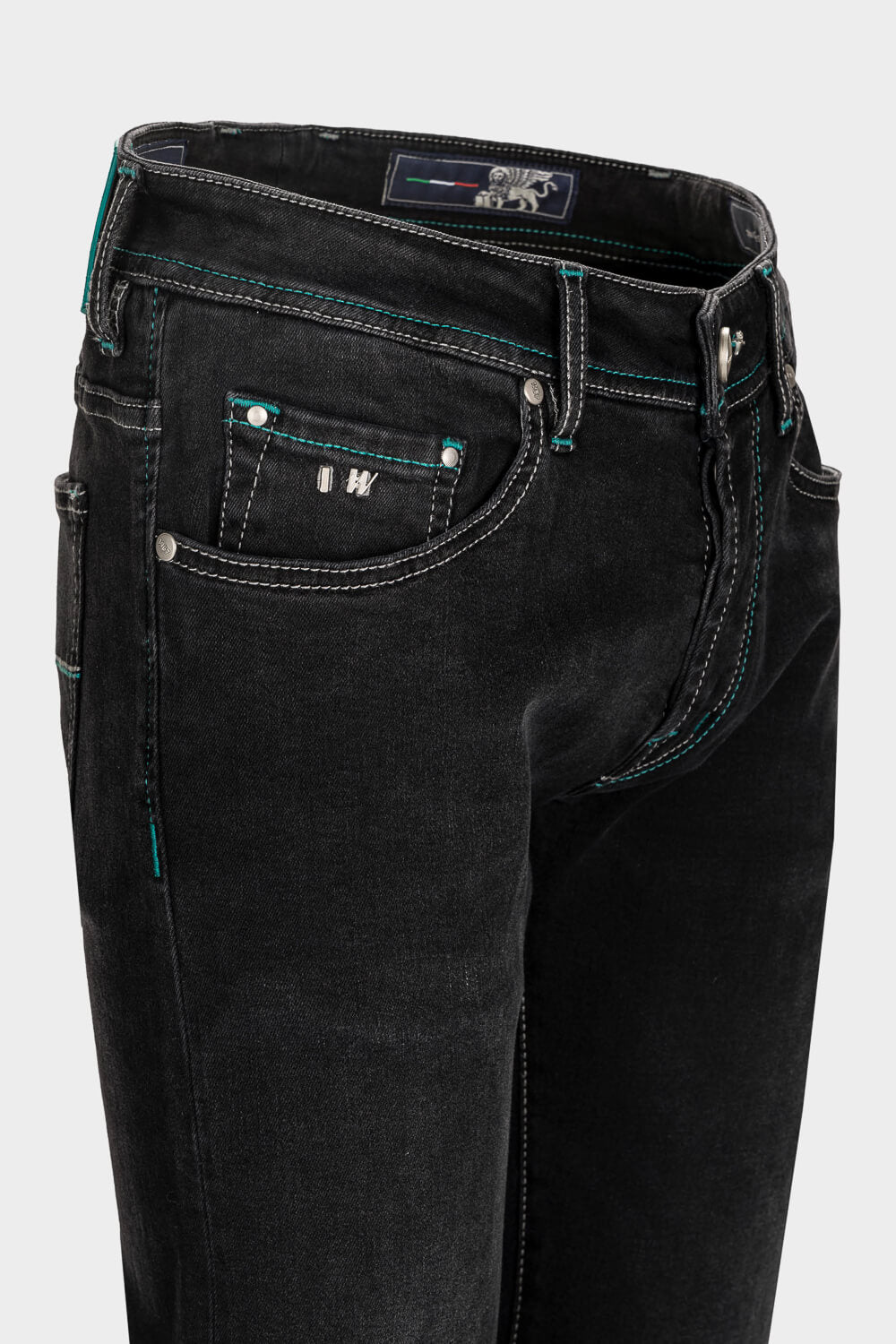 Michelangelo D536 Jean Washed Black/Turquoise