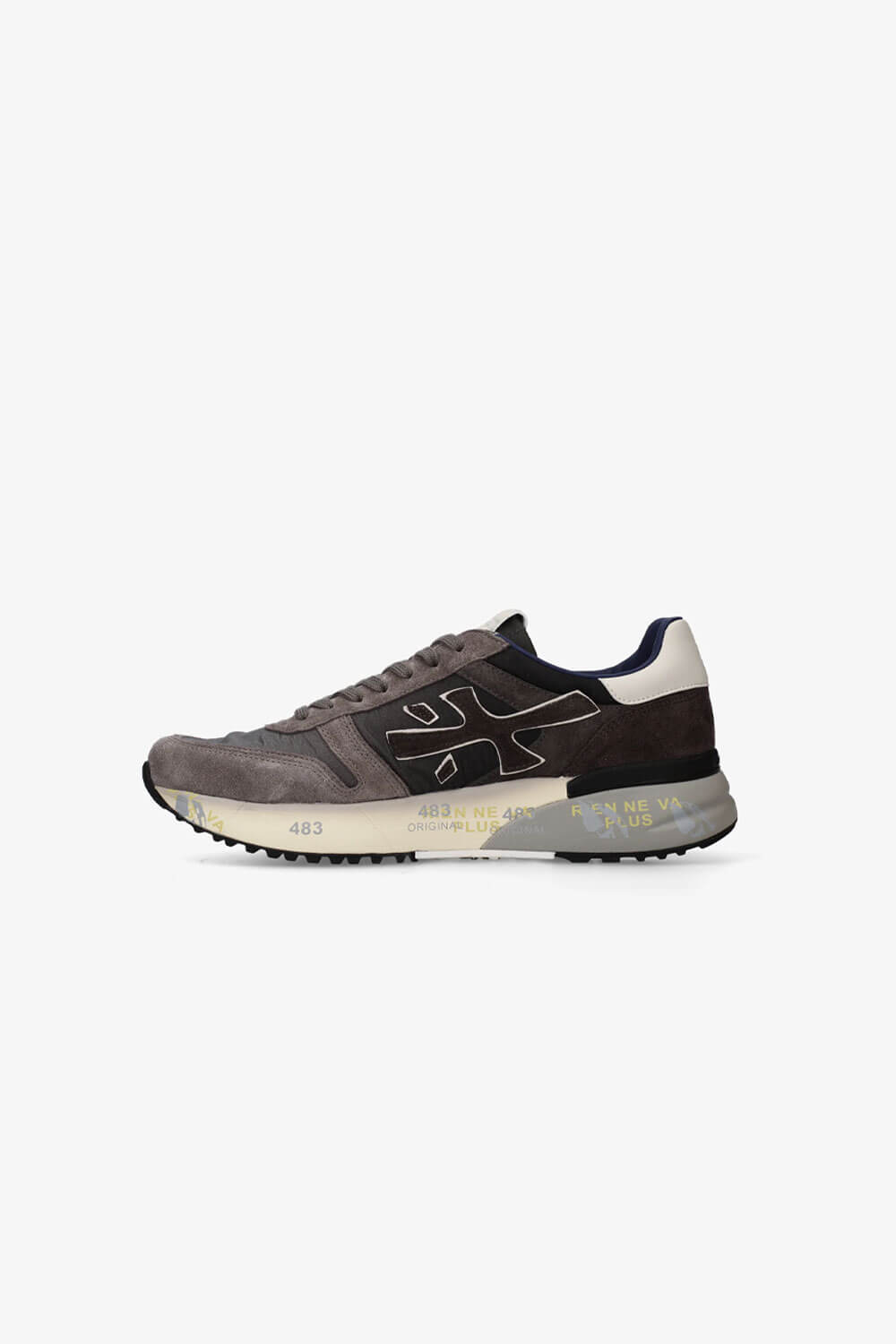 Mick Sneaker Grey/Dark Brown