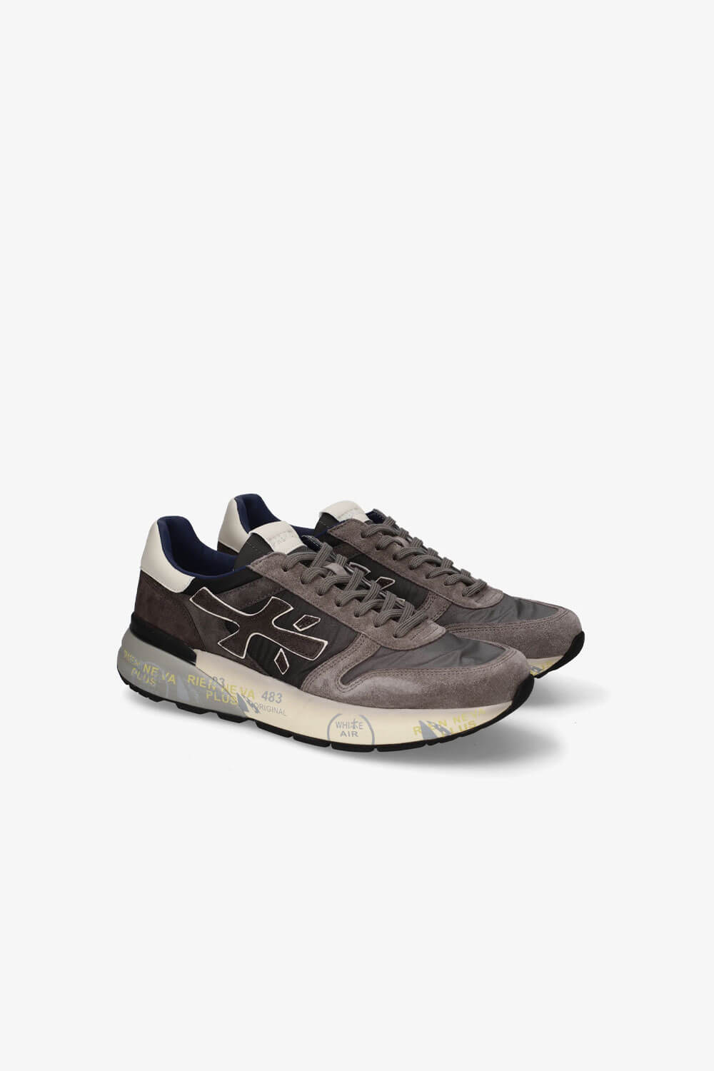 Mick Sneaker Grey/Dark Brown