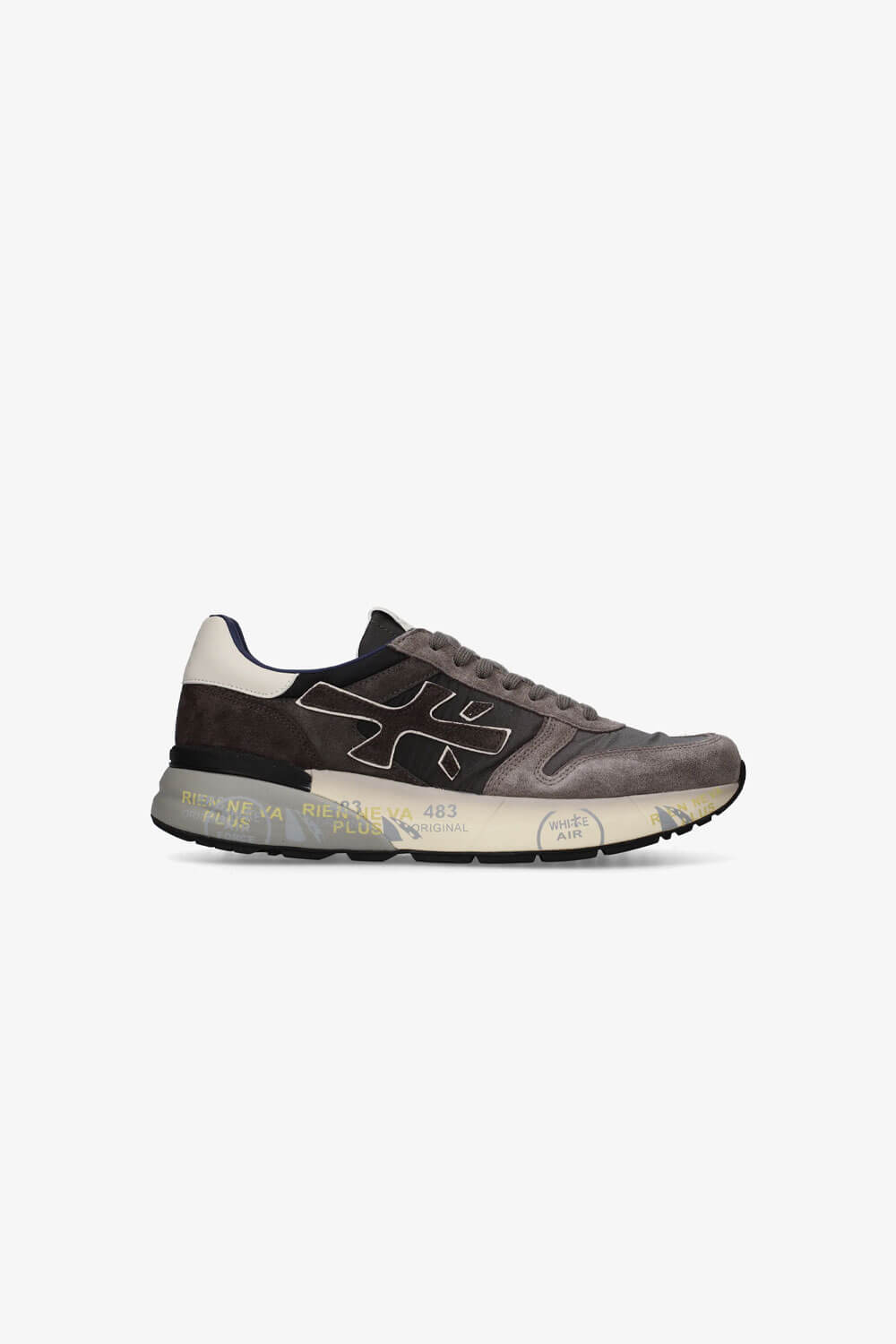Mick Sneaker Grey/Dark Brown
