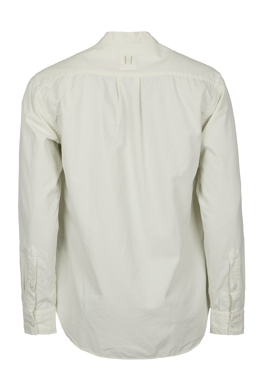 Micro Cord Open Collar Shirt Off White