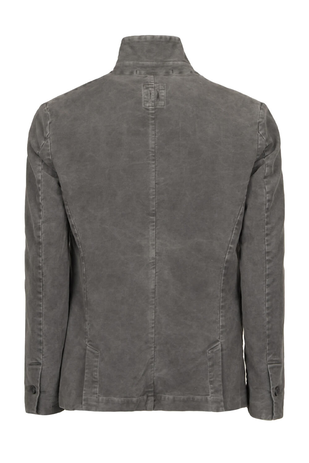 Moleskine Button-Up Front Pocket Blazer/Jacket Charcoal