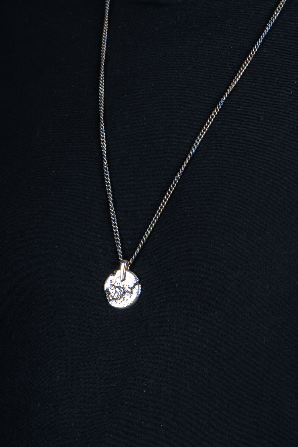 Moon Necklace Silver W/ 9kt Gold Detail