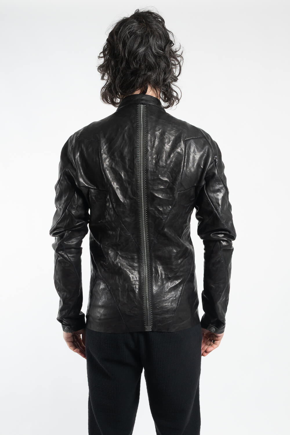 Musculaire Crasse Pouille E25 Leather Jacket Black