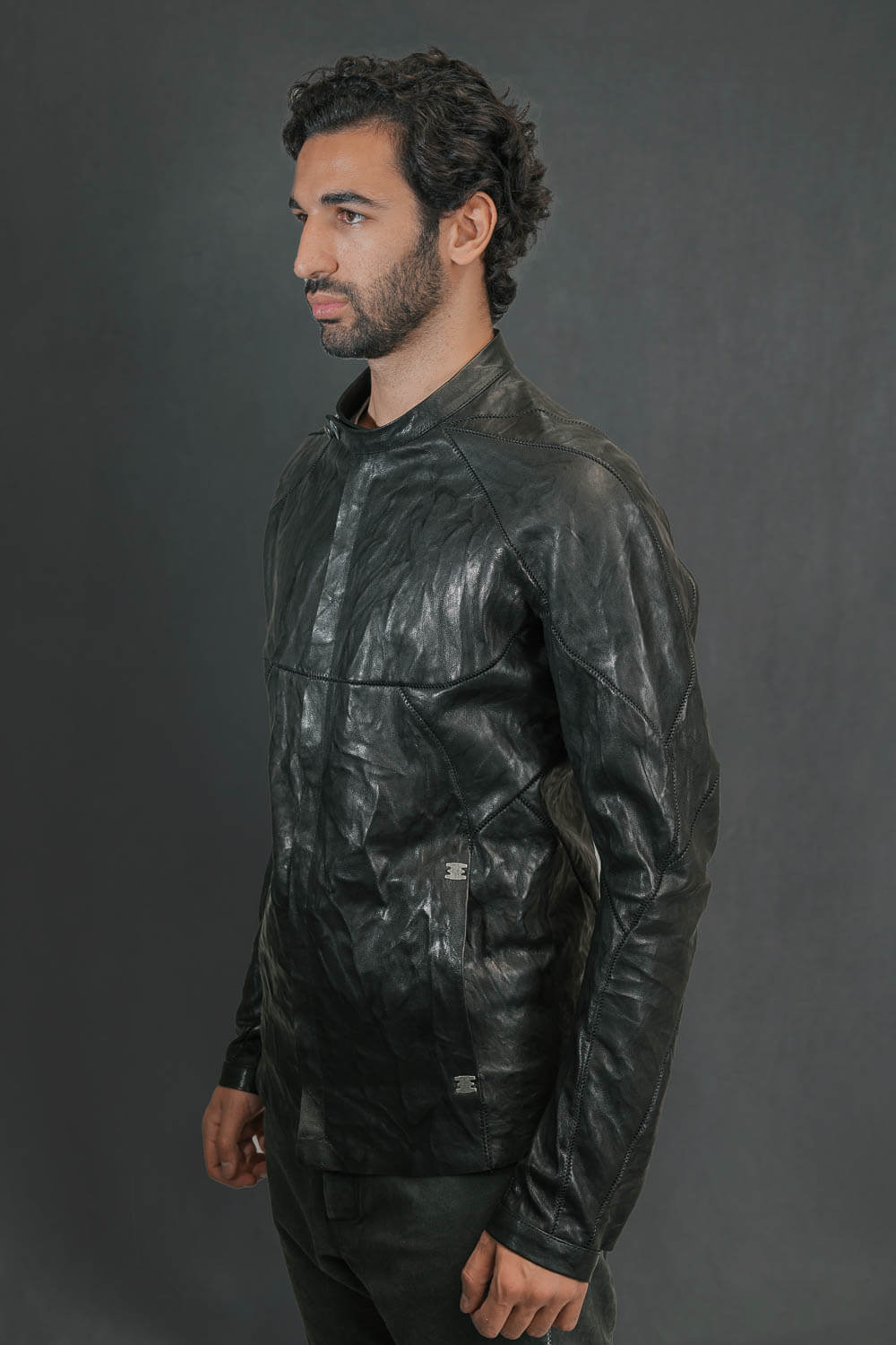 Musculaire Crasse Pouille E25 Leather Jacket Black