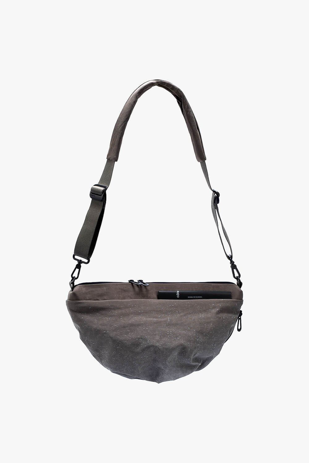 Orne Reflective Crossbody Bag Taupe/Grey