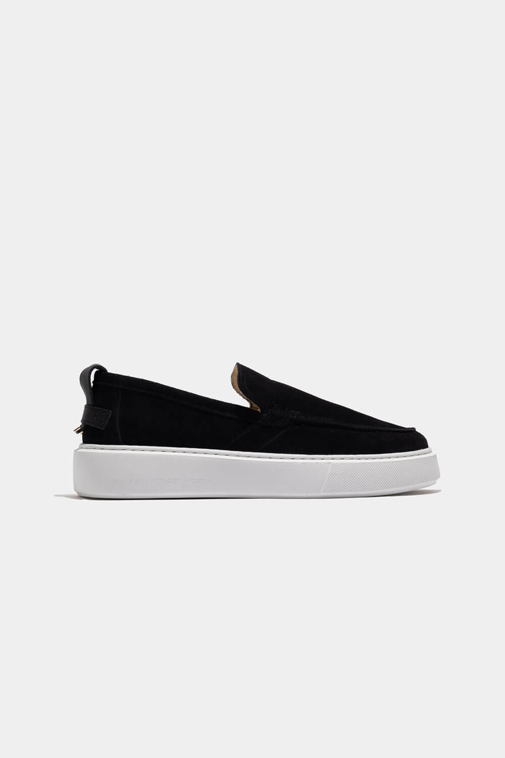 Oversized Loafer Suede Black