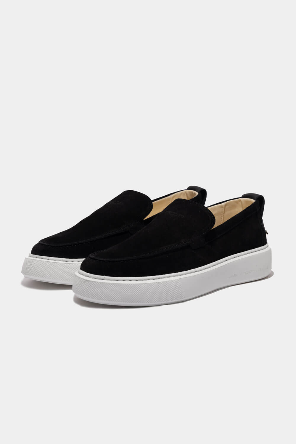 Oversized Loafer Suede Black