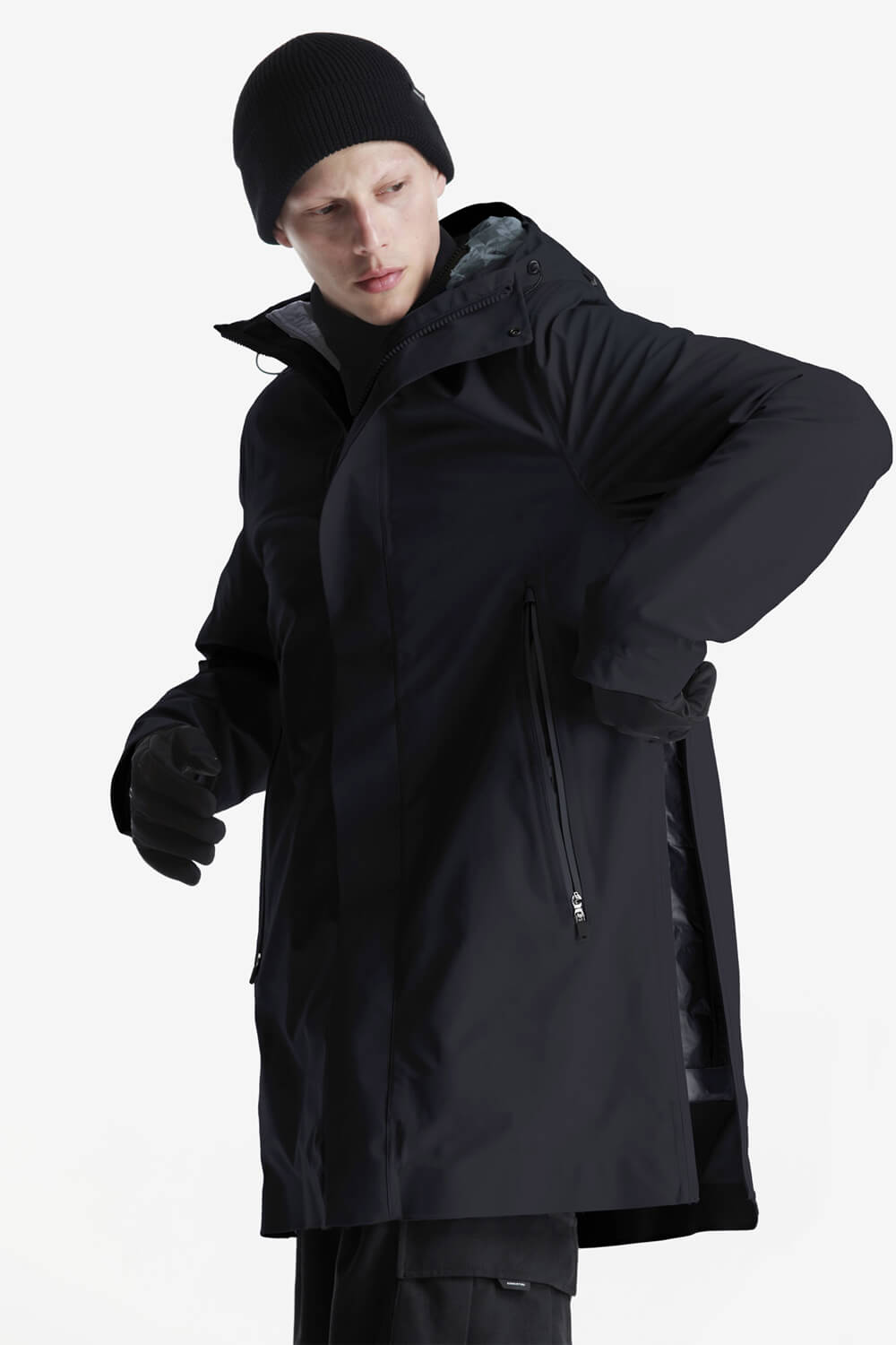 Planck Liner Parka Jacket Black