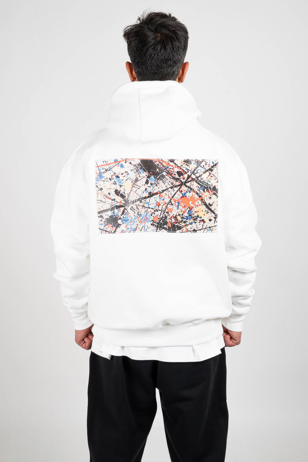 Pollock Hoodie White