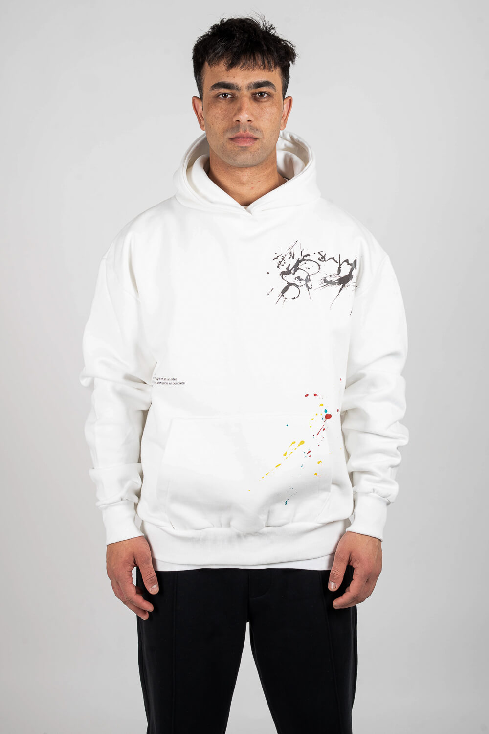 Pollock Hoodie White