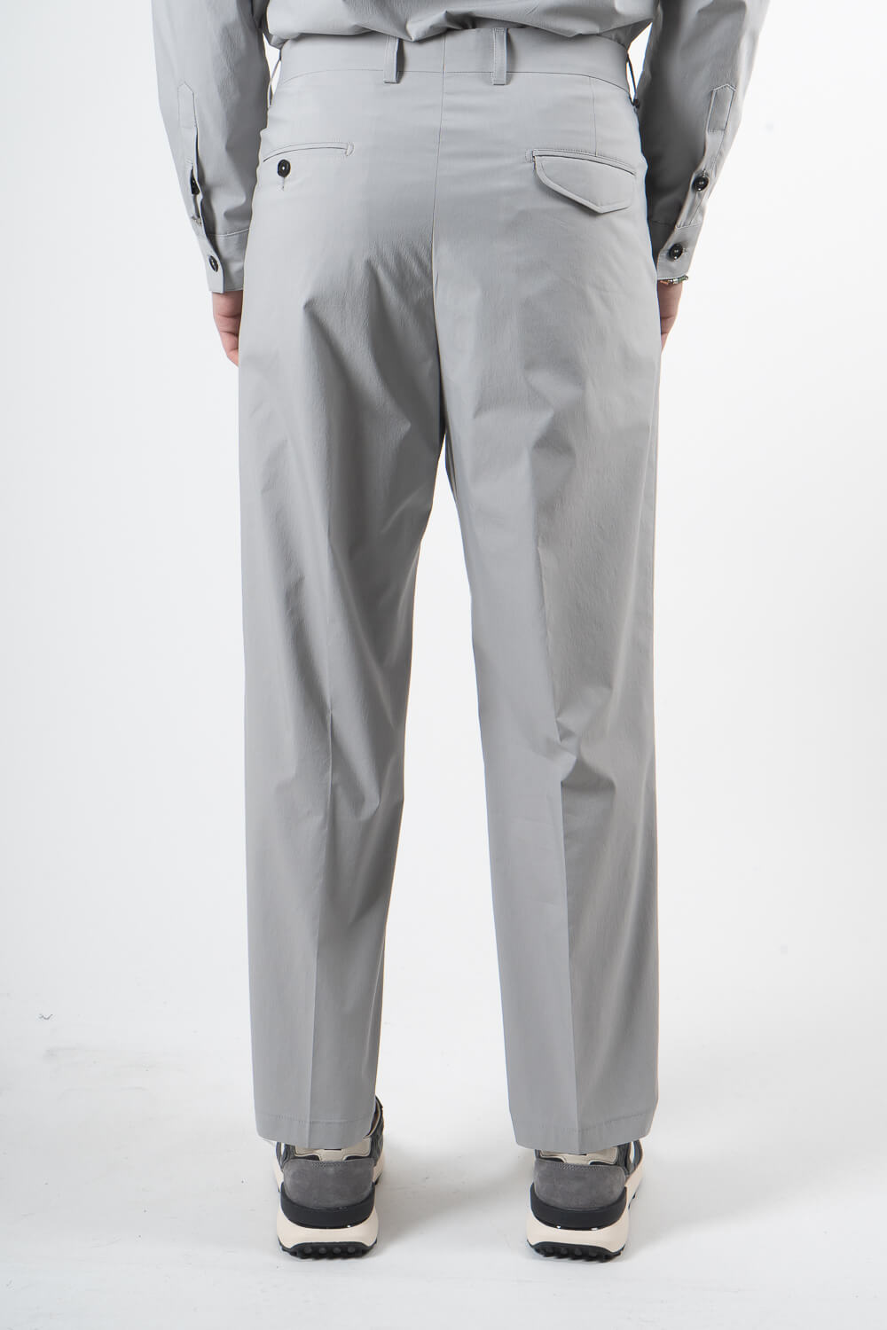 Raul Relaxed Fit Italian Cotton Trousers Grey