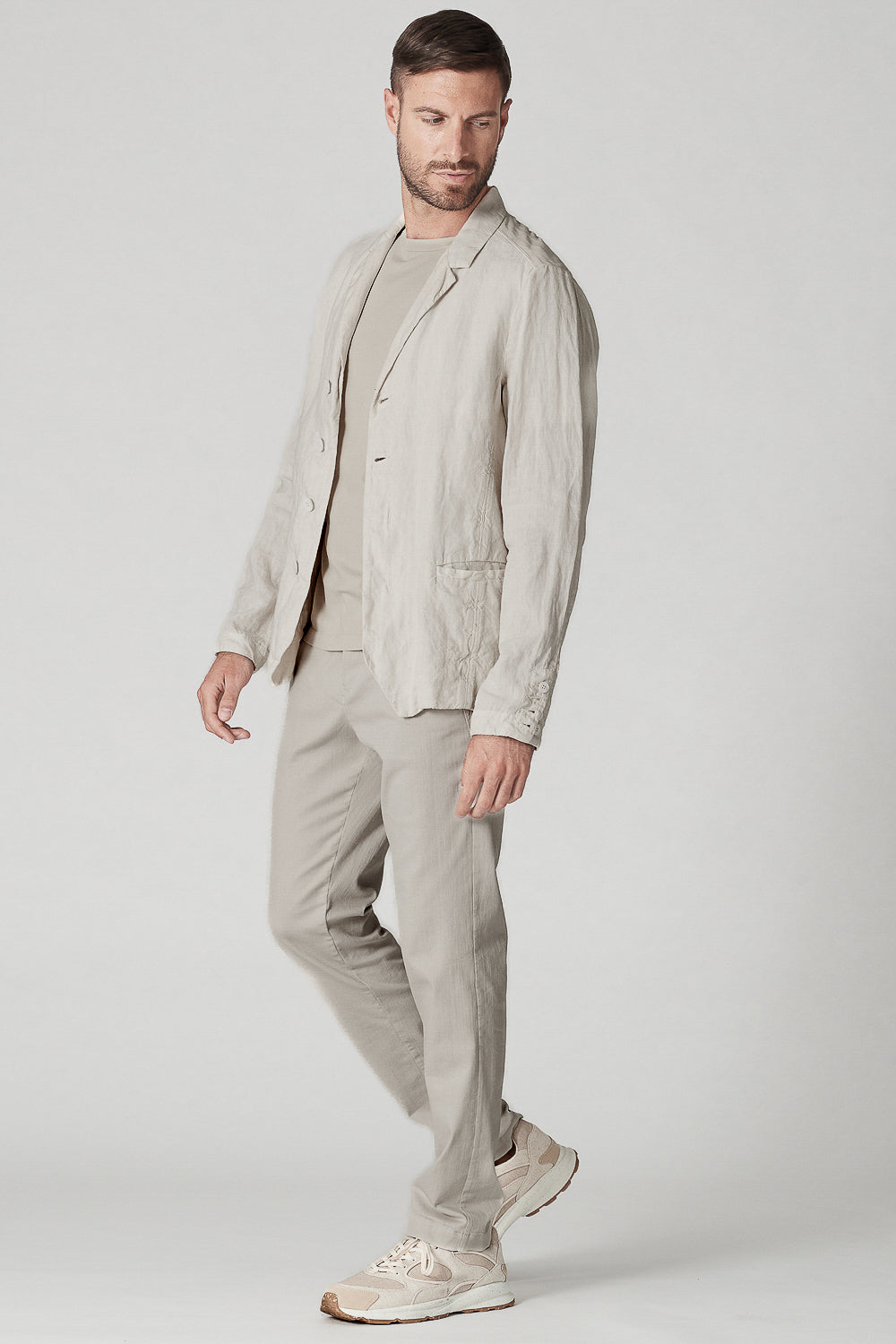Regular-fit Lightweight Linen Jacket Ice