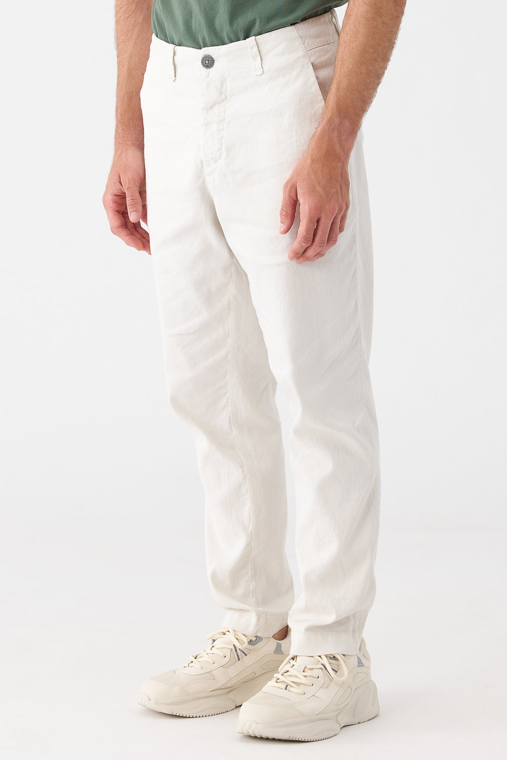 Regular Fit Cotton/Linen Chinos Ice
